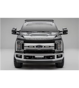 Ford Super Duty 2017- Grille LED Kit Black - incl 2x 6" led (XLT) - Z415571-KIT - Grille - Verstralershop