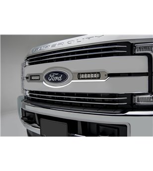 Ford Super Duty 2017- Grille LED Kit Brushed - incl 2x 6" led (Lariat, King Ranch) - Z415473-KIT - Grille - Verstralershop