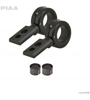 PIAA Universal Mounting 1,5" - 1,75" 360 Aluminum Brackets (set) - 74004 - Beugels & Bevestiging - Verstralershop