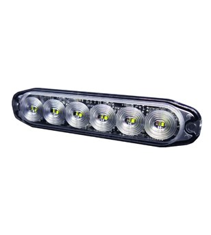 Flitslamp Extra dun 6x1W LED Strobe Xenon Amber - 500663 - Verlichting - Verstralershop