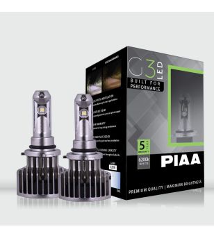 PIAA HB3 9005 G3 LED Bulb (6200K 12/24V 23W bulb set)