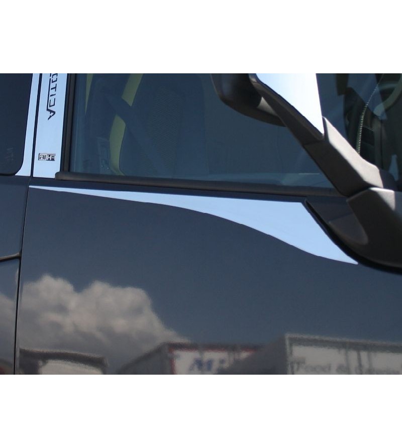 Volvo FH 2013- Raamstrip RVS - 020VFH2013 - RVS / Chrome accessoires - Verstralershop