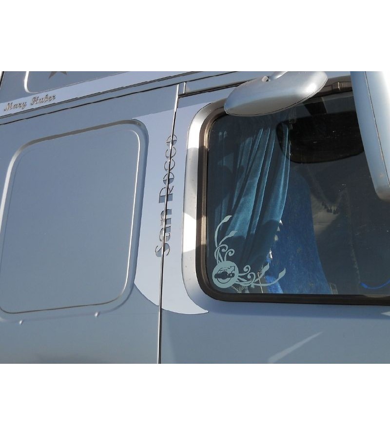 Volvo FH Door Frame Kit - Customizable - 046V - Stainless / Chrome accessories - Verstralershop