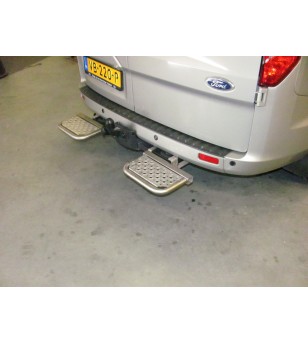 Transit Custom 2012- L1/L2/H1 step Stainless suitable for a Boasl towbar