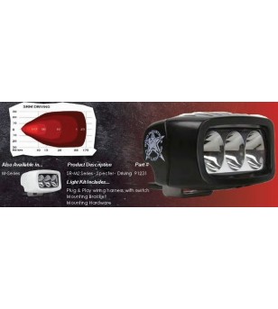 Rigid SRM2-Series  3" LED Specter wide clear - 91211 - Lighting - Verstralershop