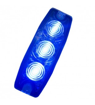 Flitslamp Superdun 3x1W LED Blauw - 500314 - Verlichting - Verstralershop