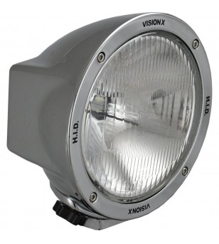 Vision-X 6.7 inch ROUND CHROME 50 WATT HID FLOOD LAMP 9-32V DC EA - HID-6551C - Lighting - Verstralershop