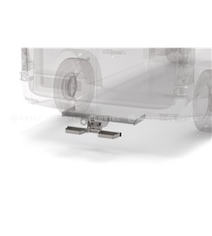 VW T6.1 19+ RUNNING BOARDS to tow bar pcs SMALL - 888419 - Rearbar / Rearstep - Verstralershop