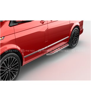 VW T6.1 19+ RUNNING BOARDS VAN TOUR for sidedoor - 840015 - Sidebar / Sidestep - Verstralershop