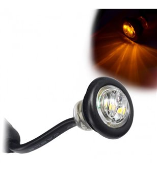 Markeerlicht LED Rond Oranje - Blank glas - 360013 - Verlichting - Verstralershop